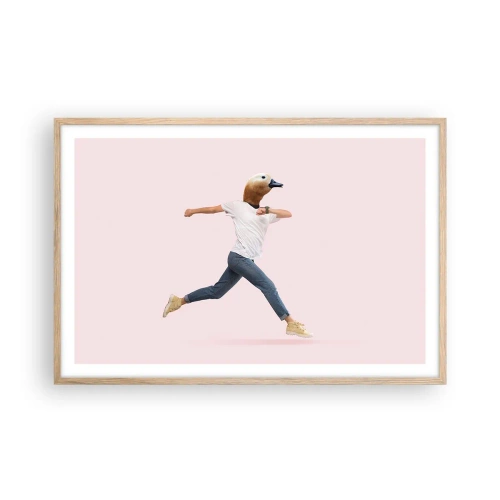 Poster in einem Rahmen aus heller Eiche - Eine Prise Absurdität - 91x61 cm