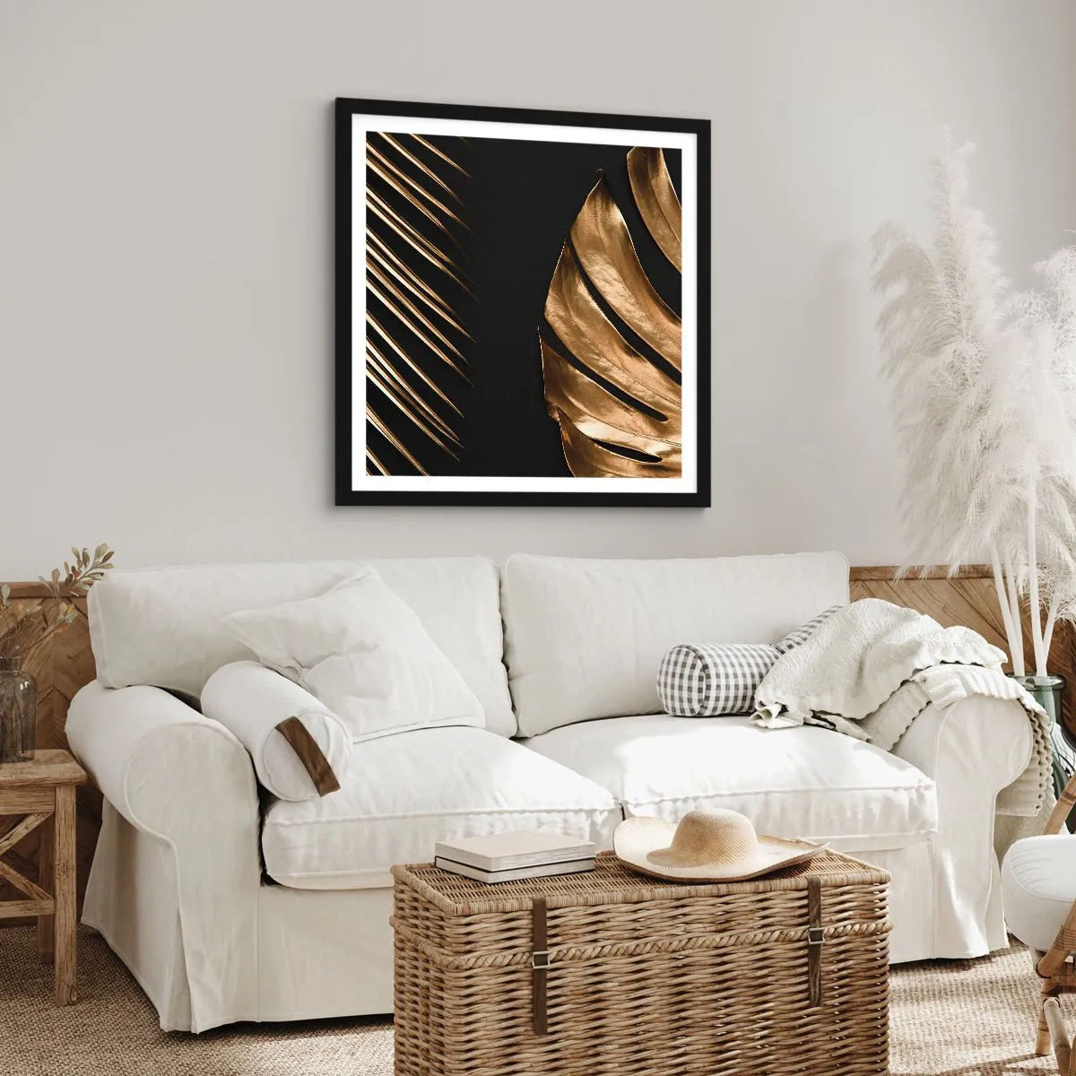 Poster in einem schwarzem Rahmen - Anders und genauso teuer - 60x60 cm