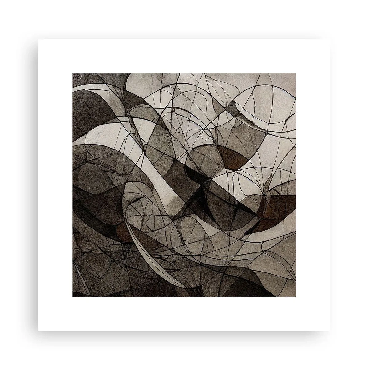 Poster - Zirkulation von Erdfarben - 30x30 cm