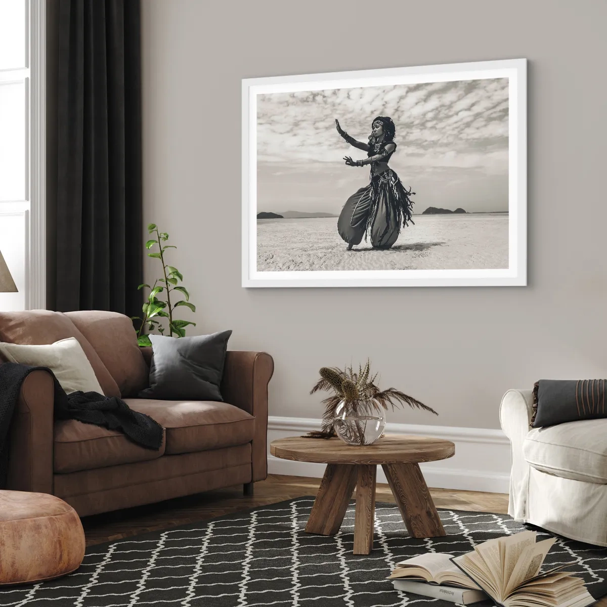 Poster in einem weißen Rahmen - Der Tanz der südlichen Inseln - 100x70 cm