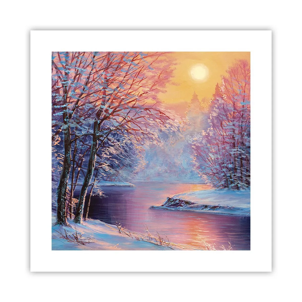 Poster - Die Farben des Winters - 40x40 cm