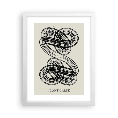 Poster in einem weißen Rahmen - Es kam spontan heraus - 30x40 cm