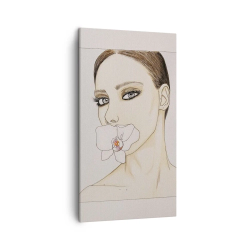 Bild auf Leinwand - Leinwandbild - Ein Symbol für Eleganz und Schönheit - 45x80 cm