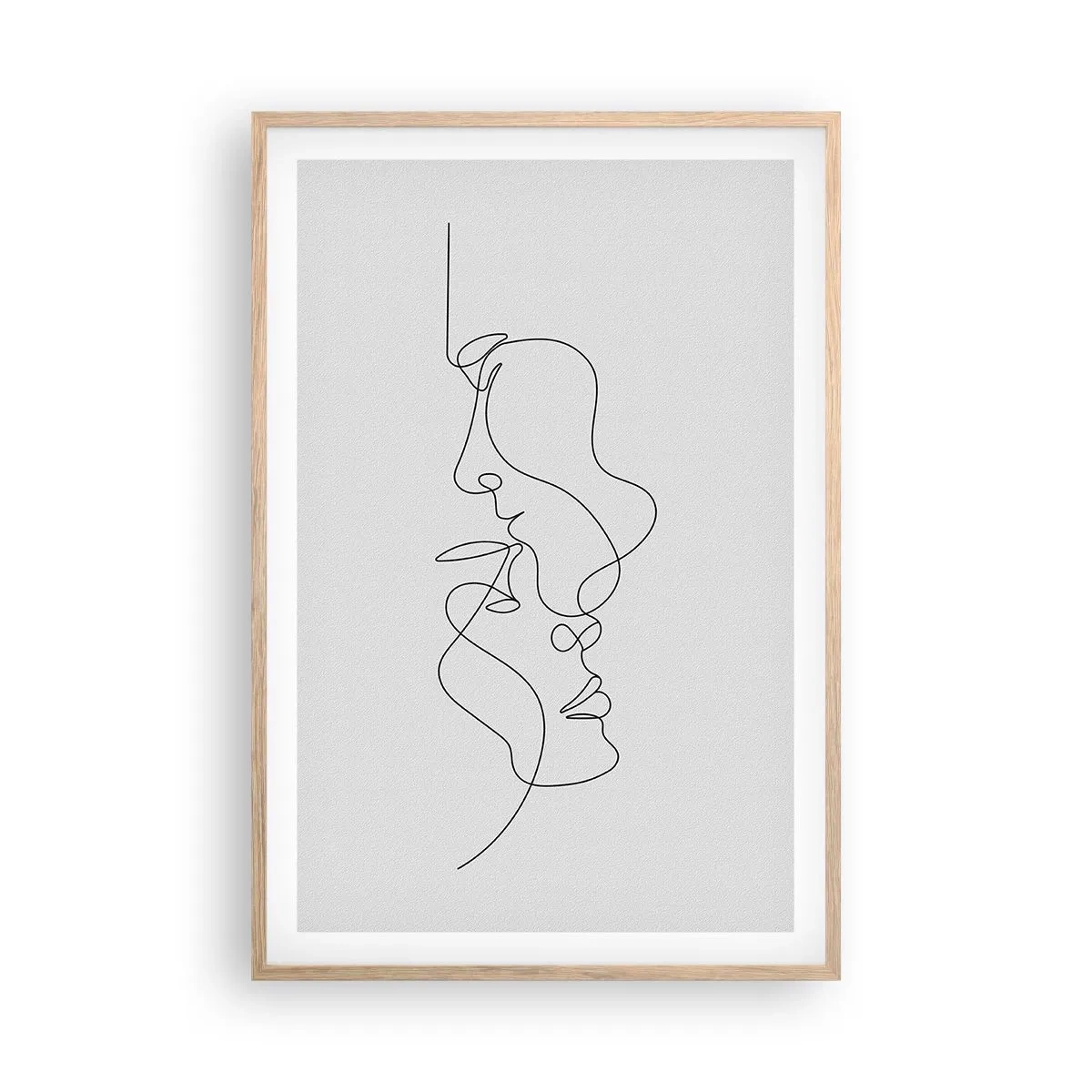 Poster in einem Rahmen aus heller Eiche - Die Hitze bitterer Begierden - 61x91 cm