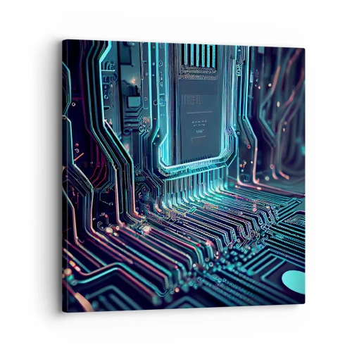 Bild auf Leinwand - Leinwandbild - Ich denke nur… - 30x30 cm