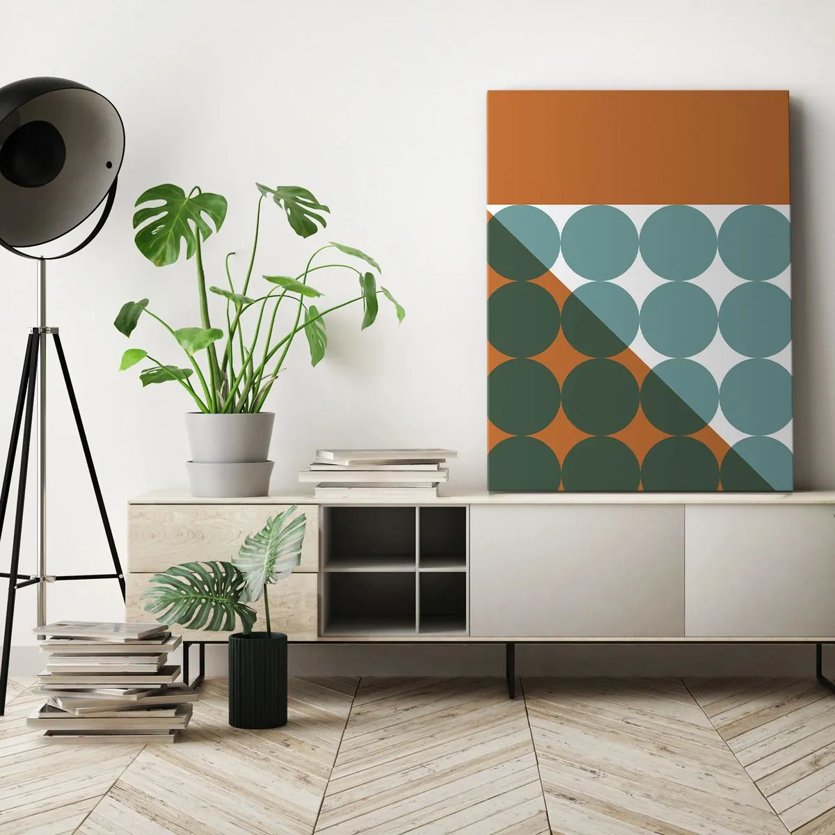 Bild auf Leinwand - Leinwandbild - Nach oben und schräg - 55x100 cm