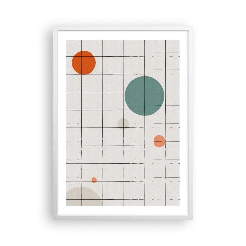 Poster in einem weißen Rahmen - Gefangen. Wir oder sie? - 50x70 cm