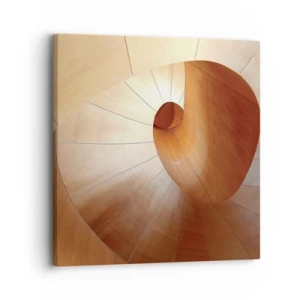 Bild auf Leinwand - Leinwandbild - Architektonische Serpentine - 30x30 cm