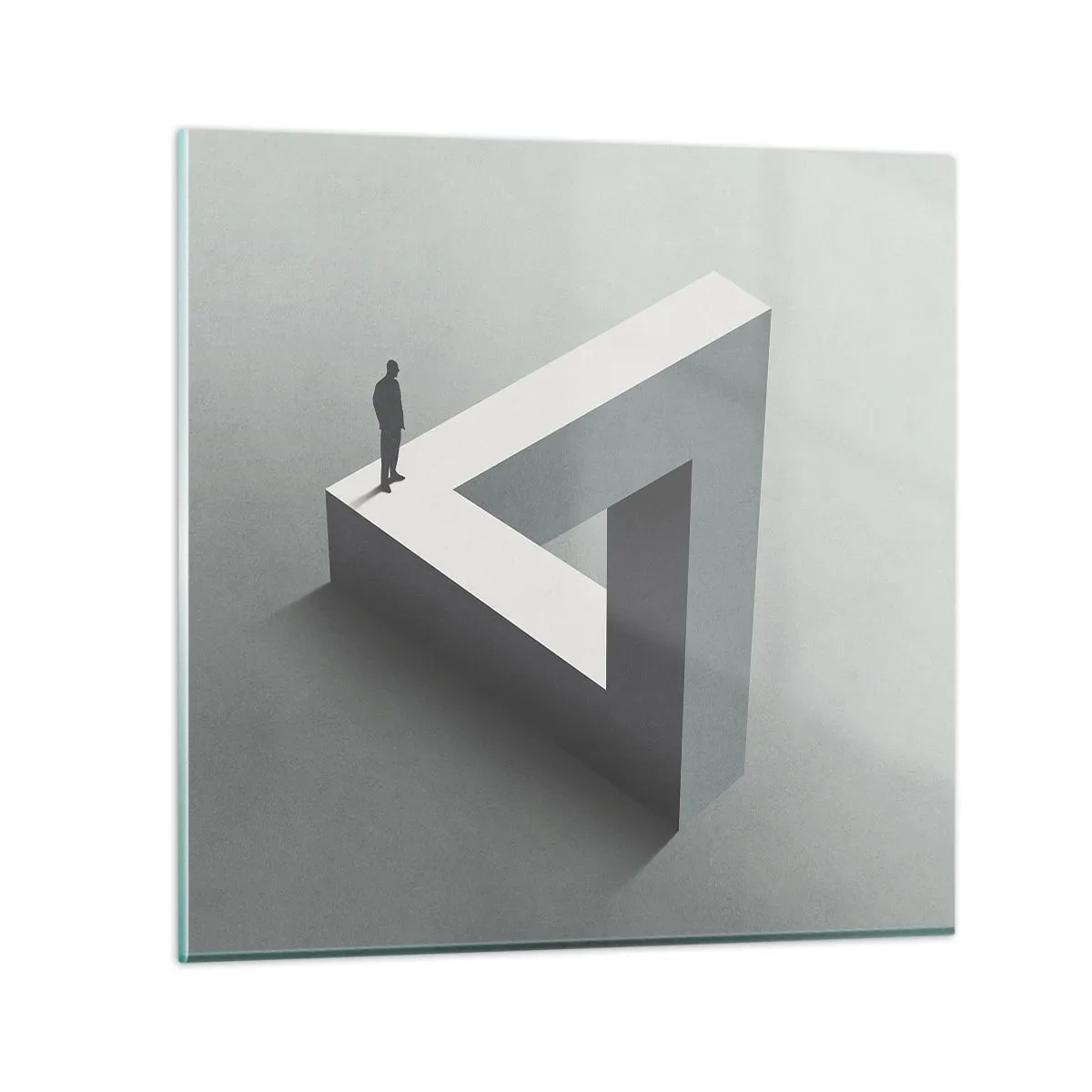 Glasbild - Bild auf glas - Es ist also doch möglich - 70x70 cm