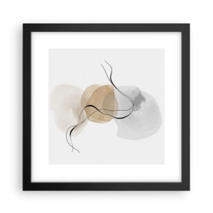 Poster in einem schwarzem Rahmen - Luftperlen - 30x30 cm