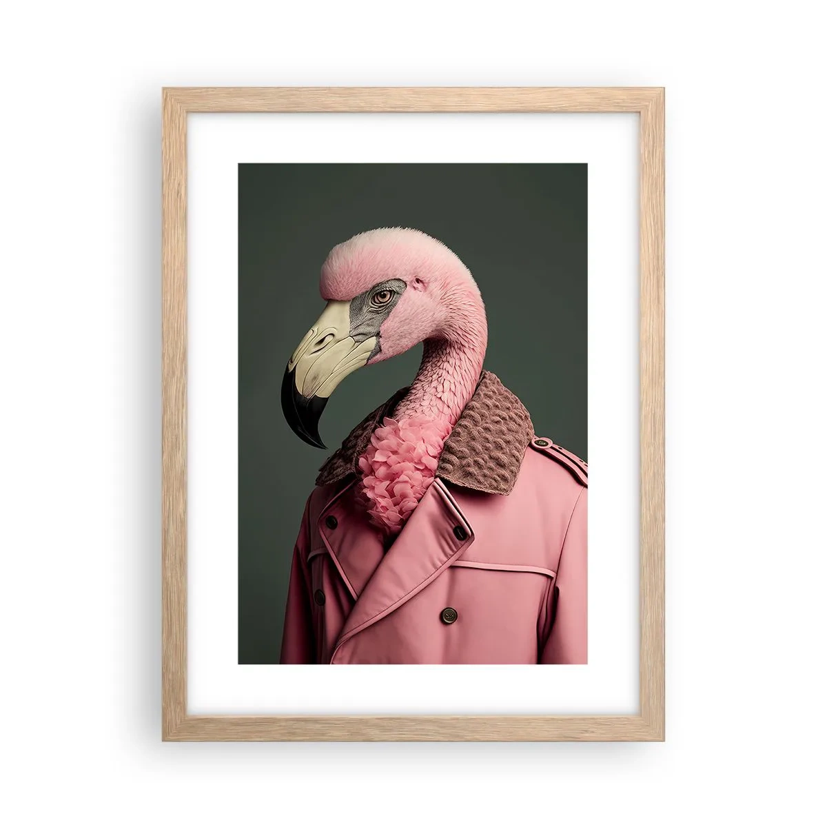 Poster in einem Rahmen aus heller Eiche - Echte Eleganz - 30x40 cm