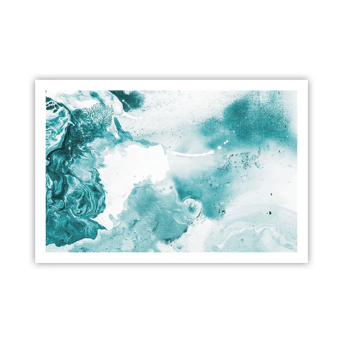 Poster - Morast von Blau - 91x61 cm