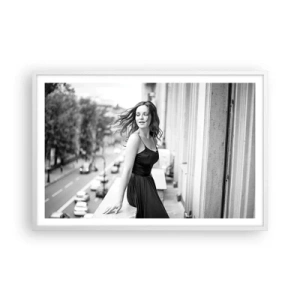 Poster in einem weißen Rahmen - Bestimmt ein Pariser - 91x61 cm