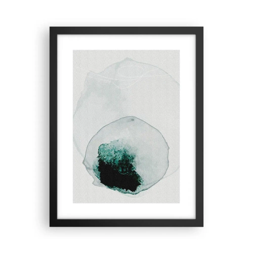 Poster in einem schwarzem Rahmen - In einem Tropfen Wasser - 30x40 cm