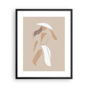 Poster in einem schwarzem Rahmen - Mode macht Spaß - 40x50 cm