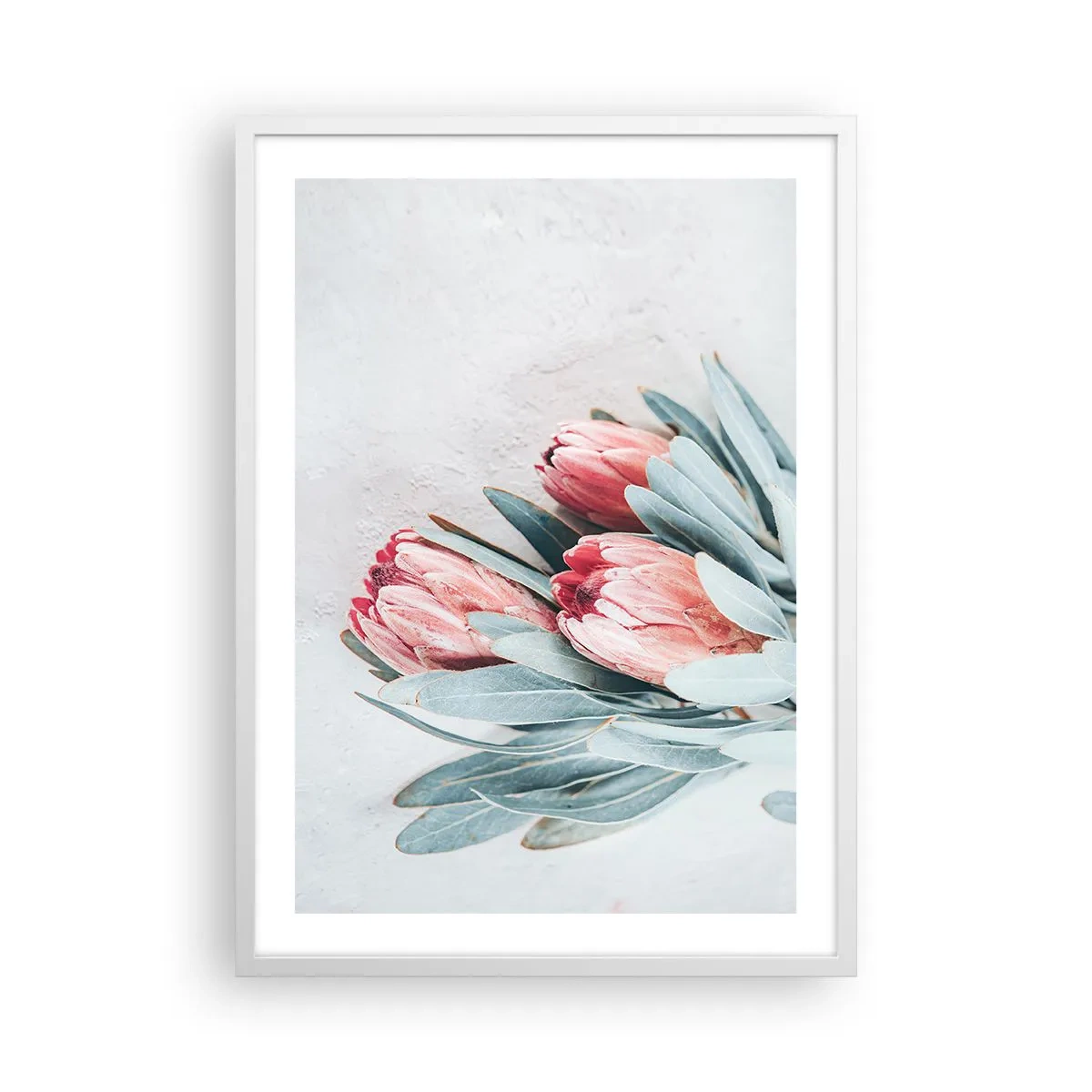 Poster in einem weißen Rahmen - Schämen sich für ihre eigene Schönheit - 50x70 cm