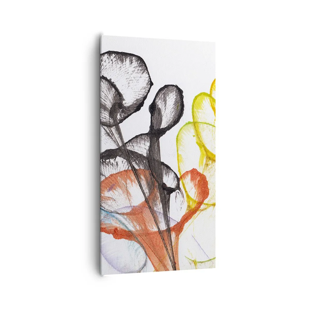 Bild auf Leinwand - Leinwandbild - Blumen mit Seele - 65x120 cm