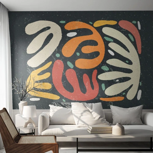 Selbstklebende Fototapete Deluxe Sticker - Komposition – Ich erwische dich gleich - Boho, Minimalismus, Alt - 450x315 cm