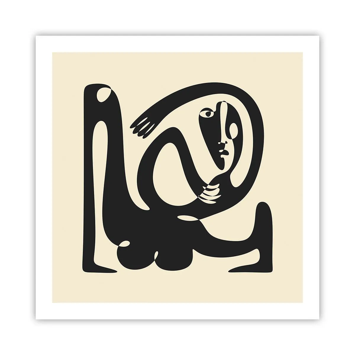 Poster - Fast wie Picasso - 60x60 cm