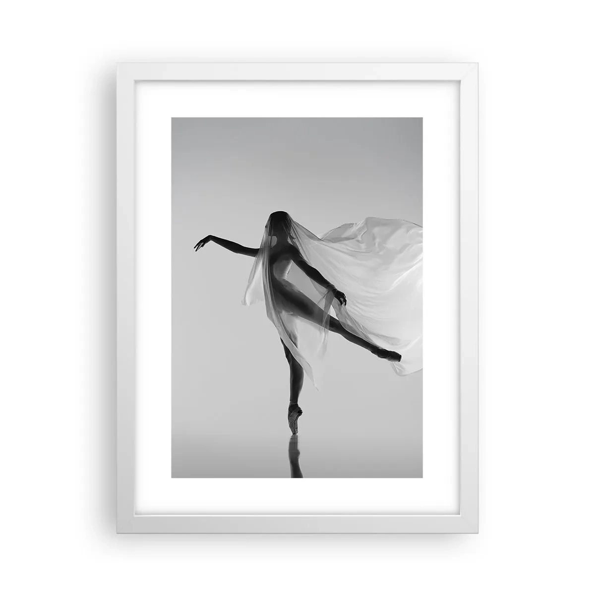 Poster in einem weißen Rahmen - Leichtigkeit und Anmut - 30x40 cm