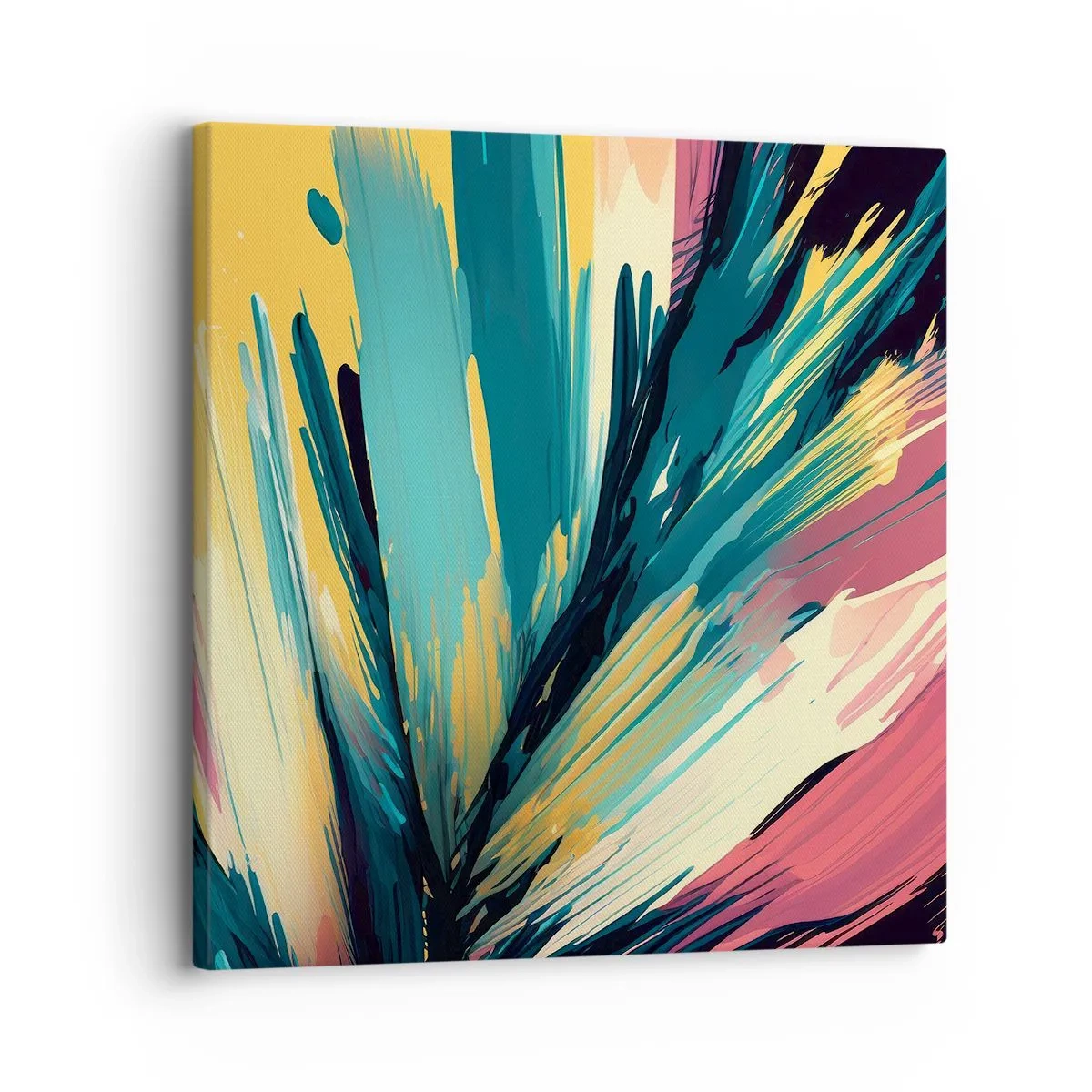 Bild auf Leinwand - Leinwandbild - Komposition – eine Explosion der Freude - 30x30 cm