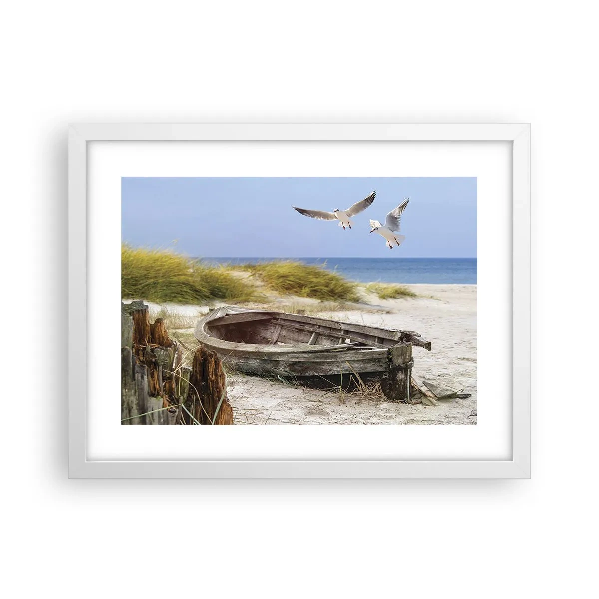 Poster in einem weißen Rahmen - In Wind gebadet - 40x30 cm