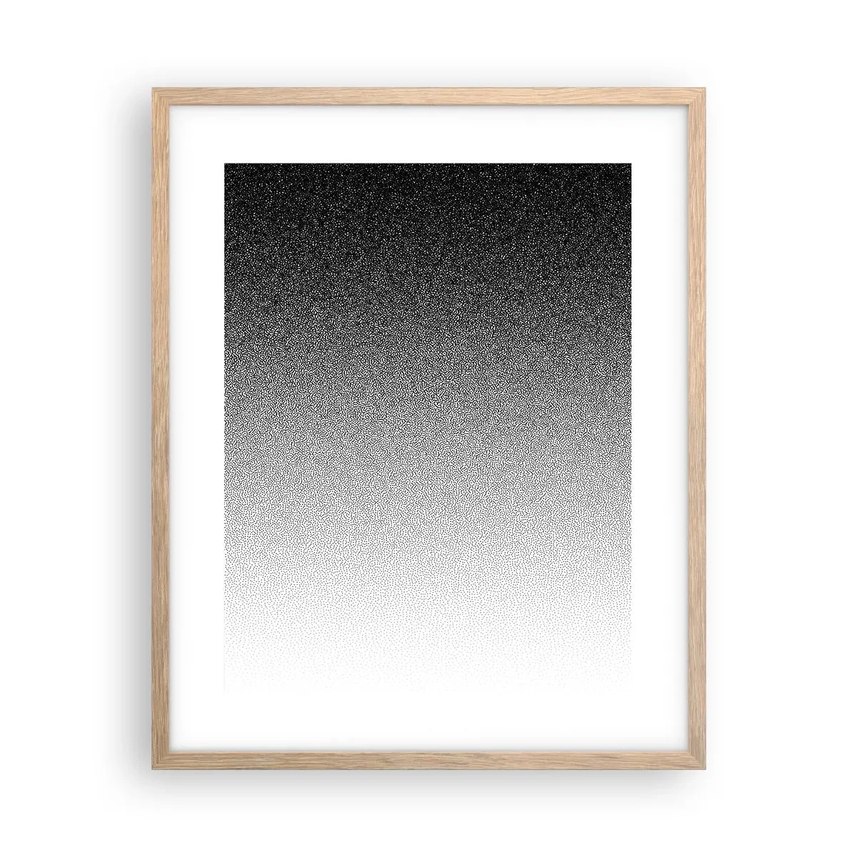 Poster in einem Rahmen aus heller Eiche - Dem Licht entgegen - 40x50 cm