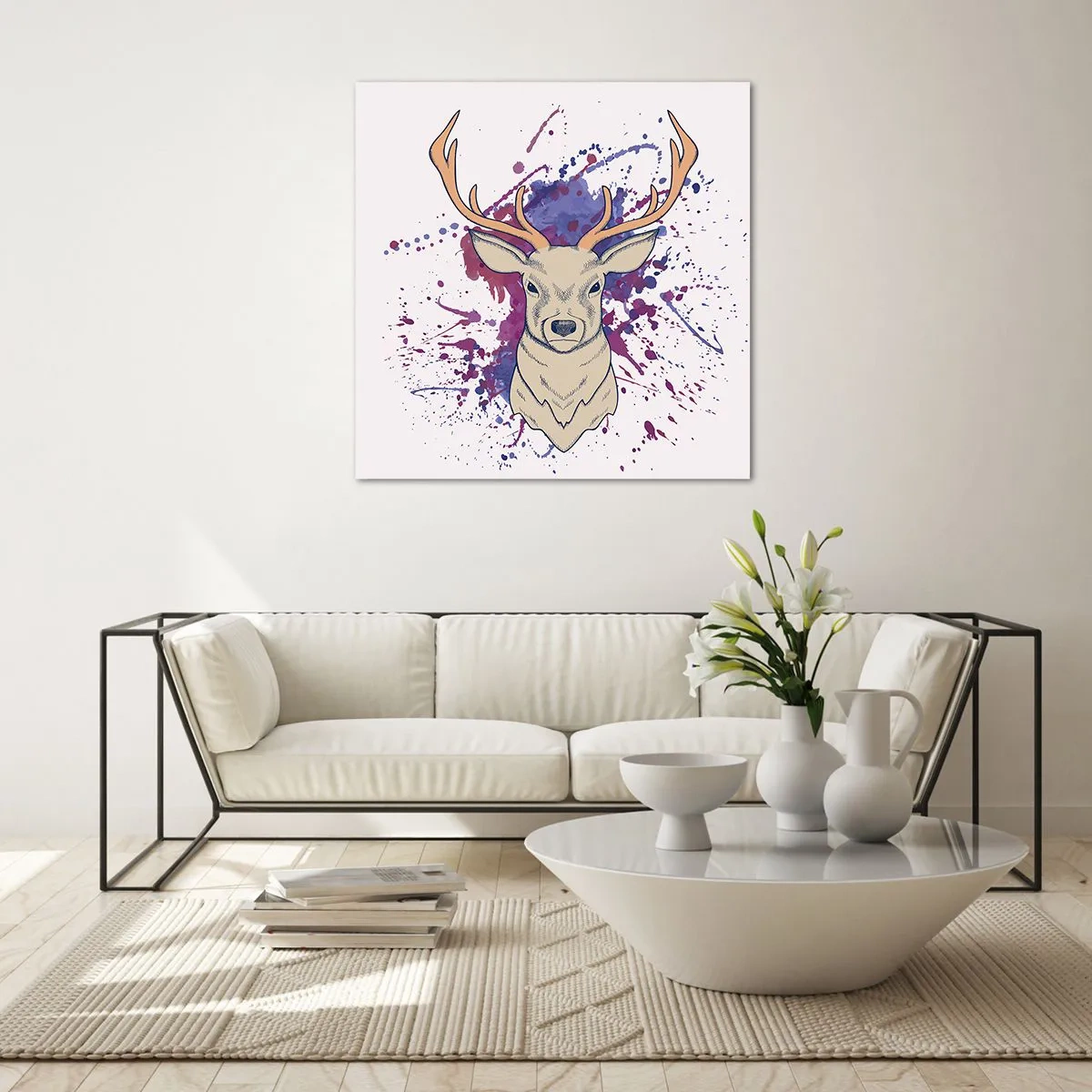 Glasbild - Bild auf glas - Mut und Ausgeglichenheit - 40x40 cm