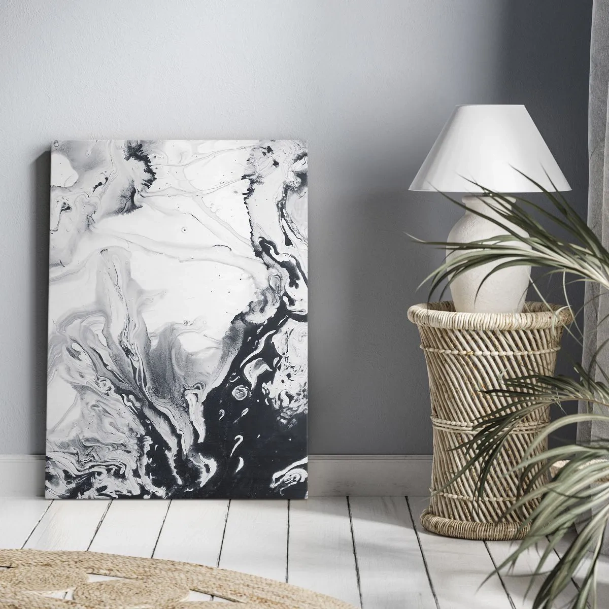 Bild auf Leinwand - Leinwandbild - Das Innere der Erde - 45x80 cm