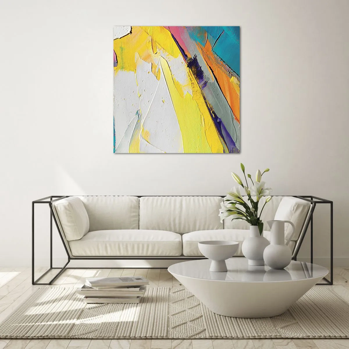 Glasbild - Bild auf glas - Die Anatomie des Lichts - 60x60 cm