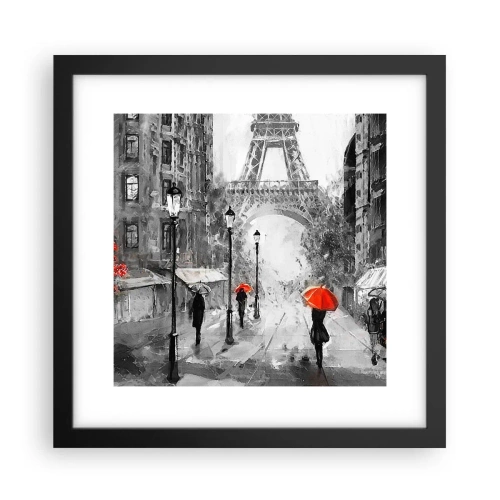 Poster in einem schwarzem Rahmen - Alle Wege führen zu ihr - 30x30 cm