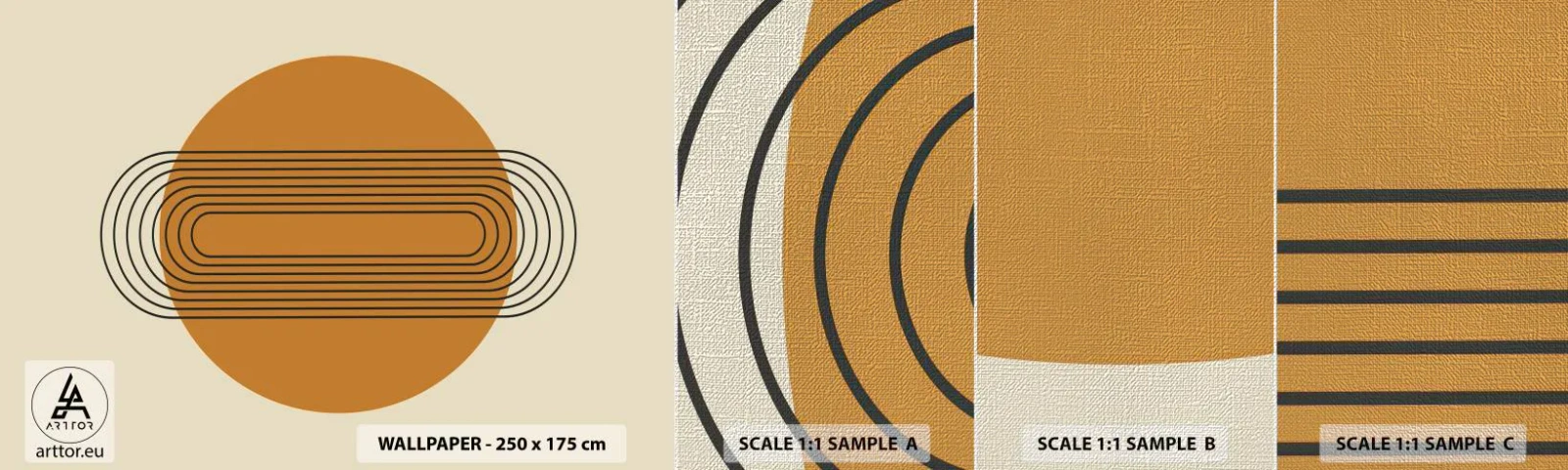 Fototapeten Muster Premium Canvas - Perfekter Plan - Abstraktion, Grafik, Modernes Muster - 100x30 cm