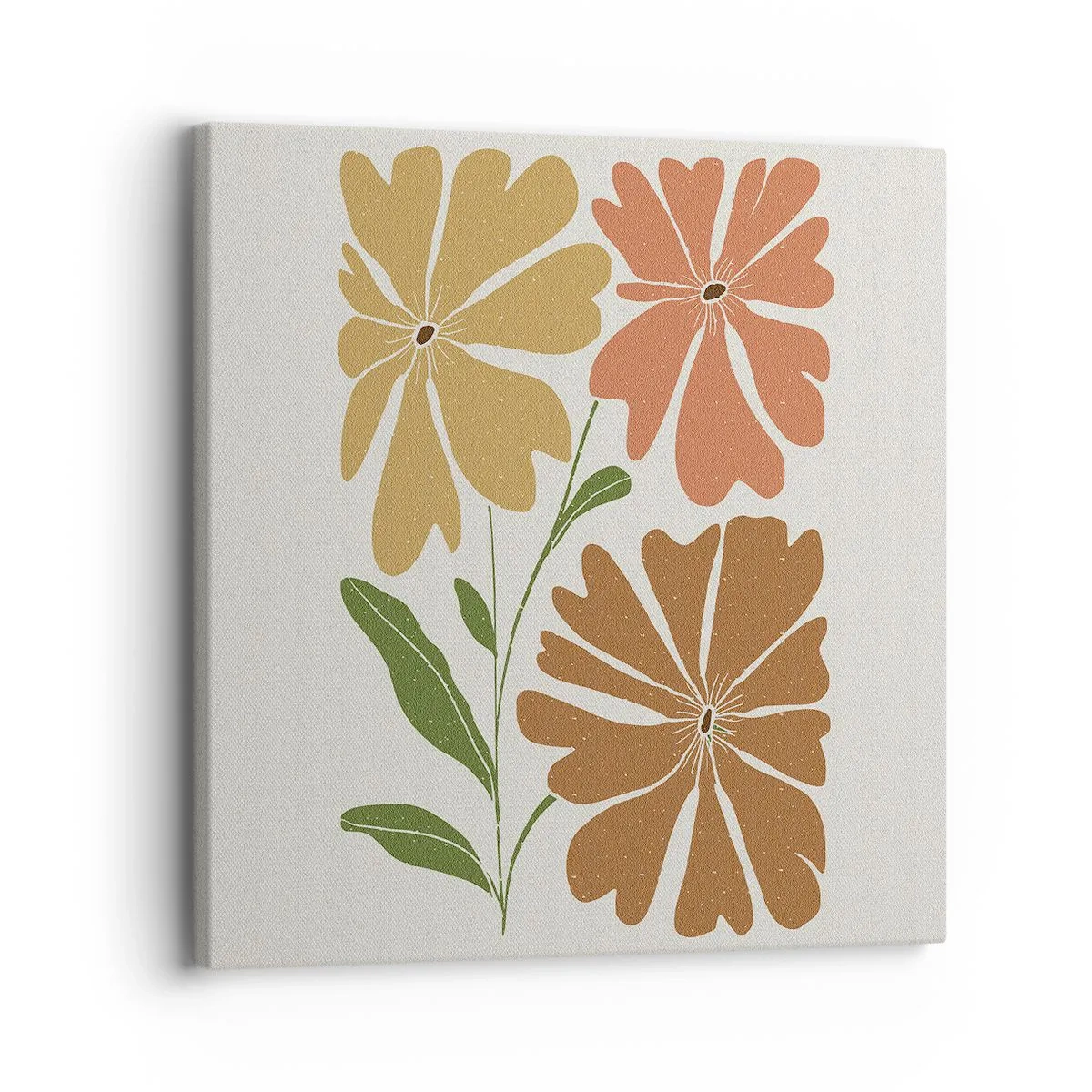 Bild auf Leinwand - Leinwandbild - Natur und Geometrie - 30x30 cm