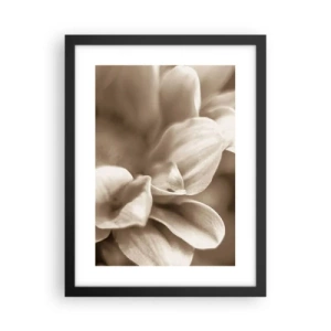 Poster in einem schwarzem Rahmen - So sanft wie ein Lächeln - 30x40 cm