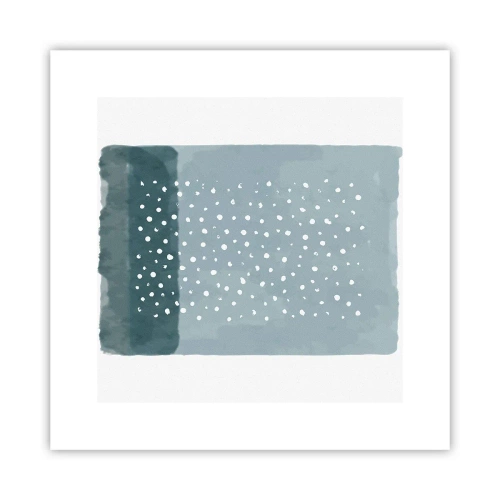 Poster - Auf Blau gewachsen - 30x30 cm