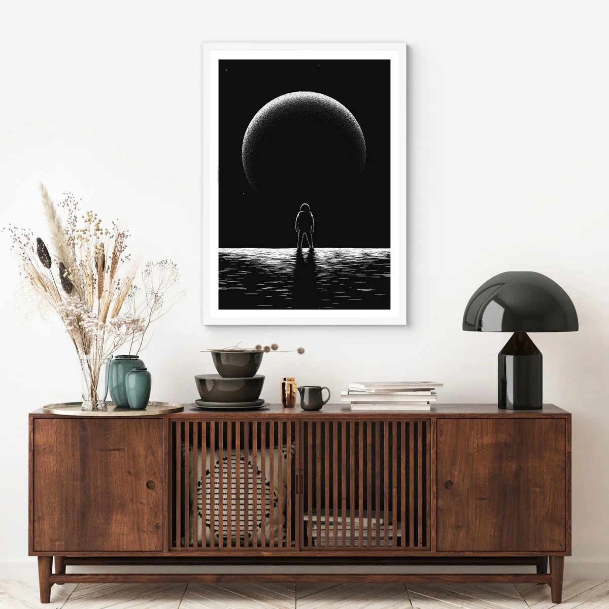 Poster in einem weißen Rahmen - Angesicht zu Angesicht - 61x91 cm