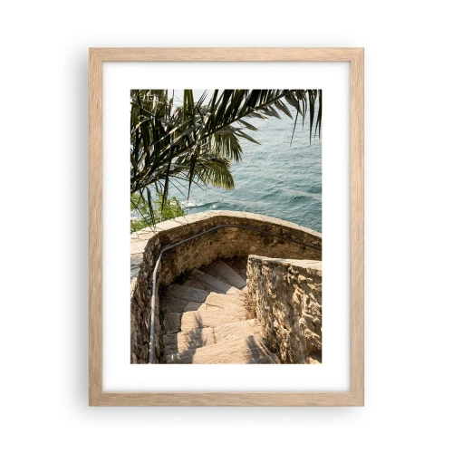 Poster in einem Rahmen aus heller Eiche - Unter der Sonne Italiens - 30x40 cm