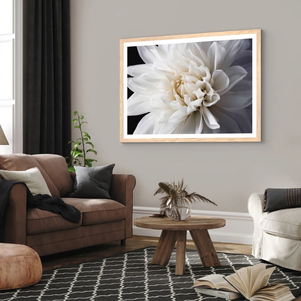 Poster in einem Rahmen aus heller Eiche - Der Morgen der Braut - 91x61 cm