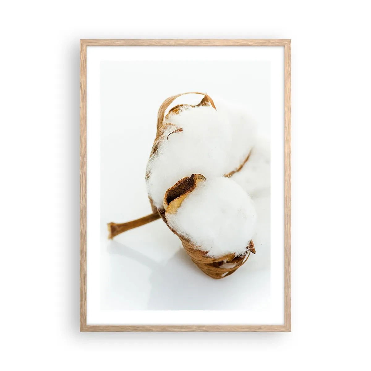 Poster in einem Rahmen aus heller Eiche - Von Natur aus weich - 50x70 cm