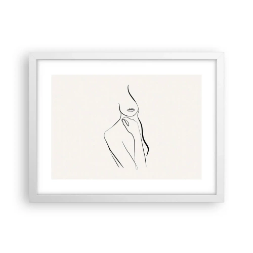 Poster in einem weißen Rahmen - Eine Welle der Melancholie - 40x30 cm