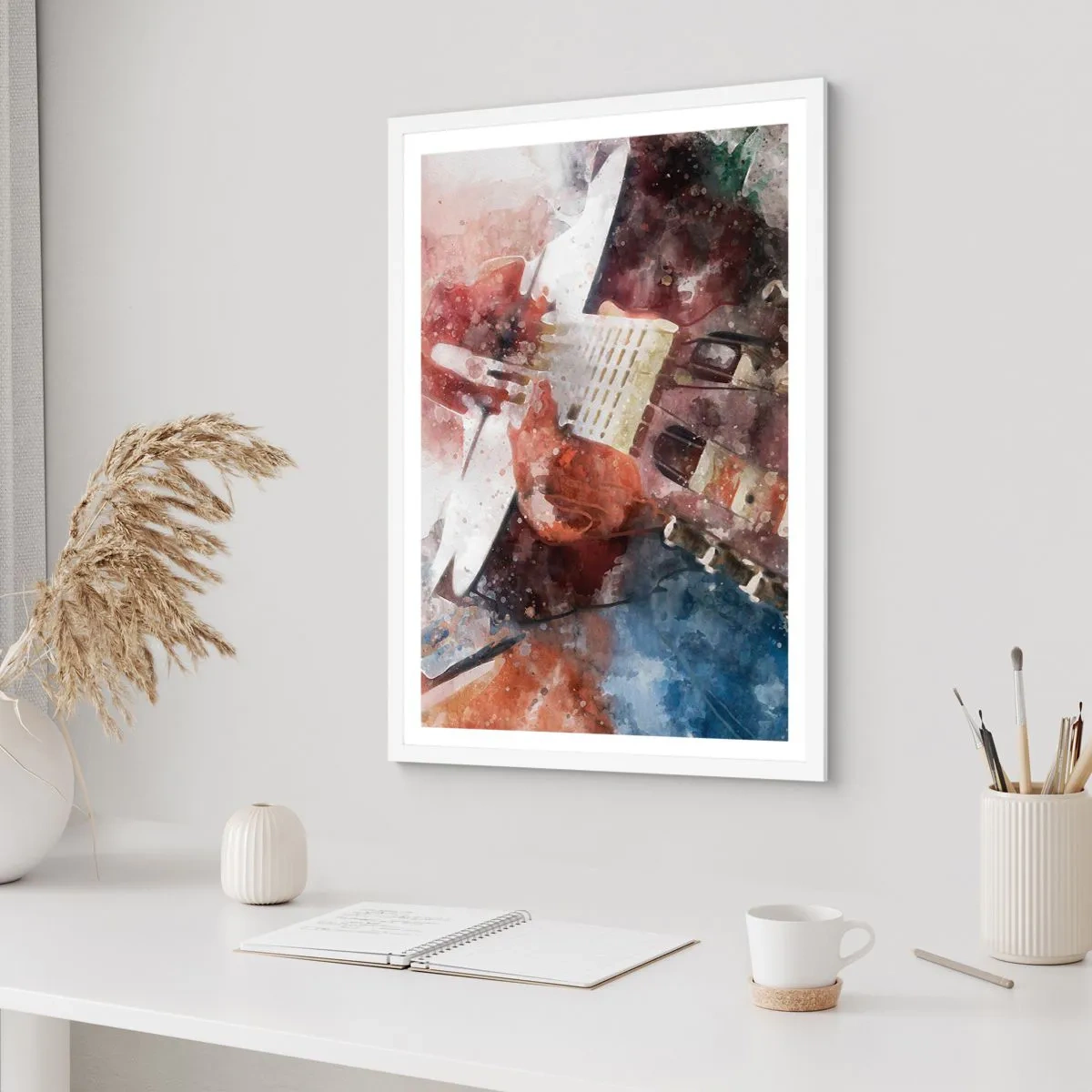 Poster in einem weißen Rahmen - Und was halten Sie davon? - 30x40 cm