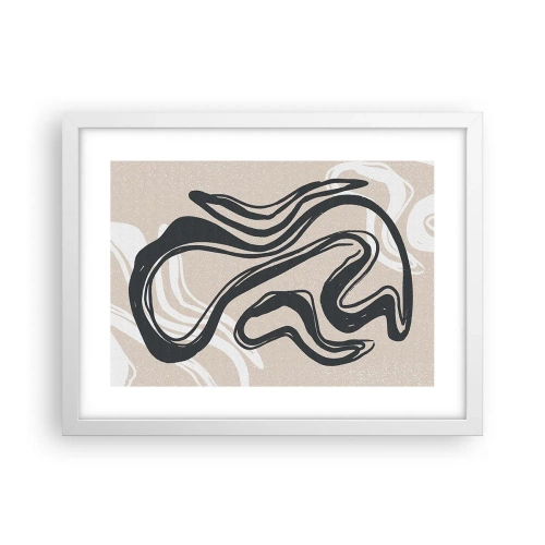 Poster in einem weißen Rahmen - Vervielfachter Ausdruck - 40x30 cm