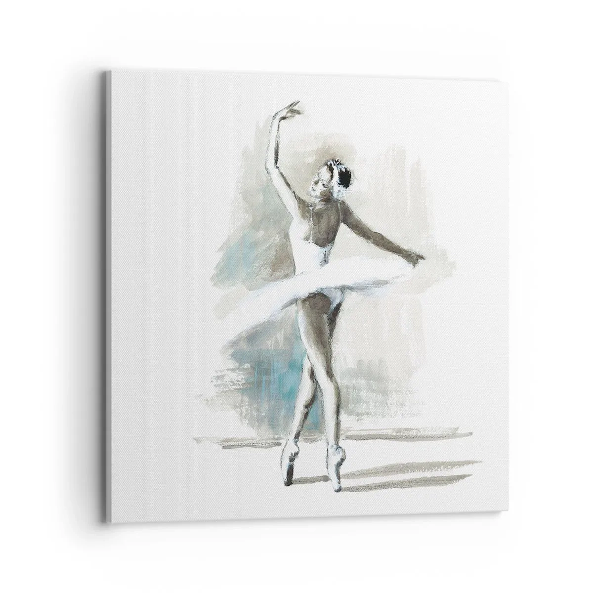 Bild auf Leinwand - Leinwandbild - In einen Schwan verzaubert - 70x70 cm