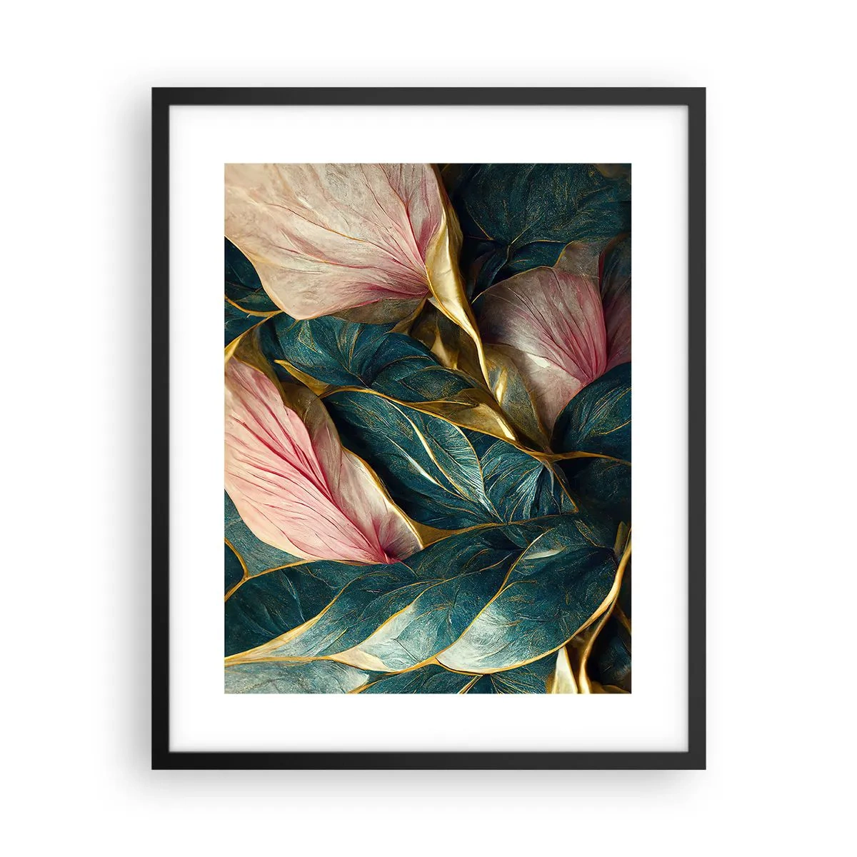 Poster in einem schwarzem Rahmen - Natürliche Eleganz und Stil - 40x50 cm