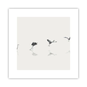 Poster - Vier einfache Schritte - 30x30 cm