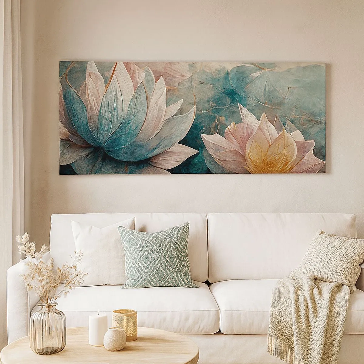 Bild auf Leinwand - Leinwandbild - Seesterne - 100x40 cm