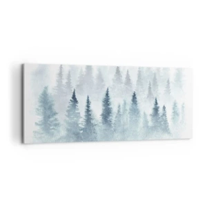 Bild auf Leinwand - Leinwandbild - In Nebel gehüllt - 100x40 cm