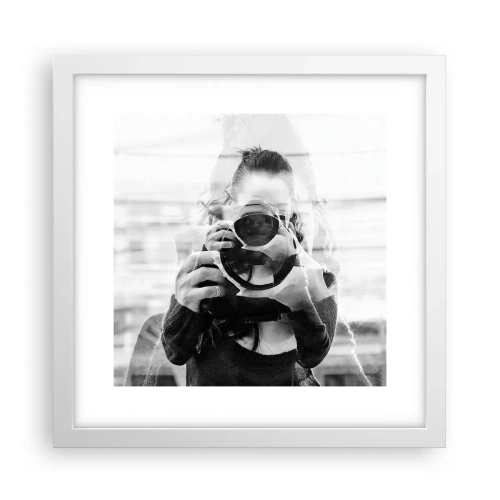 Poster in einem weißen Rahmen - Schöpfer und Material - 30x30 cm