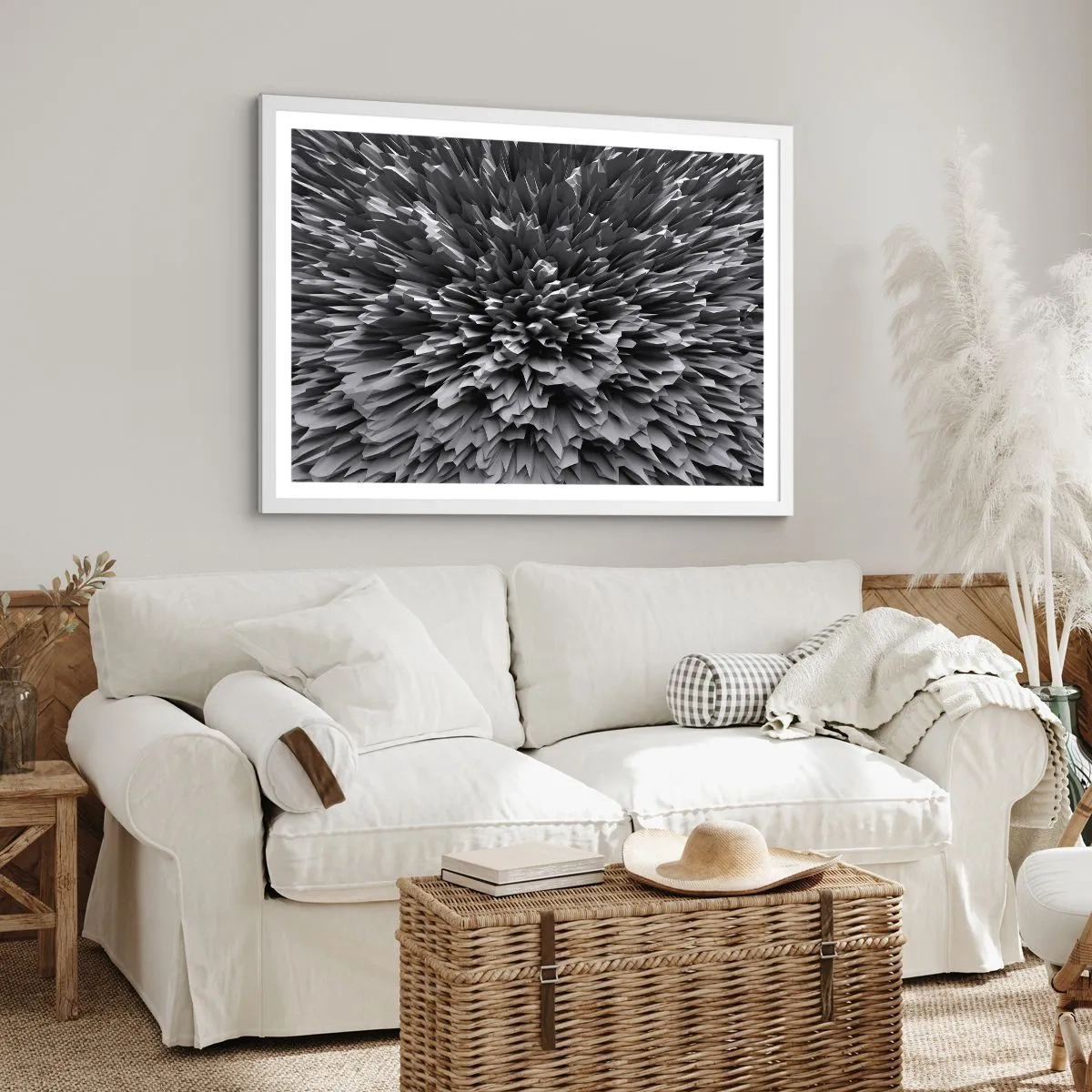 Poster in einem weißen Rahmen - Härter kann es nicht werden - 70x50 cm