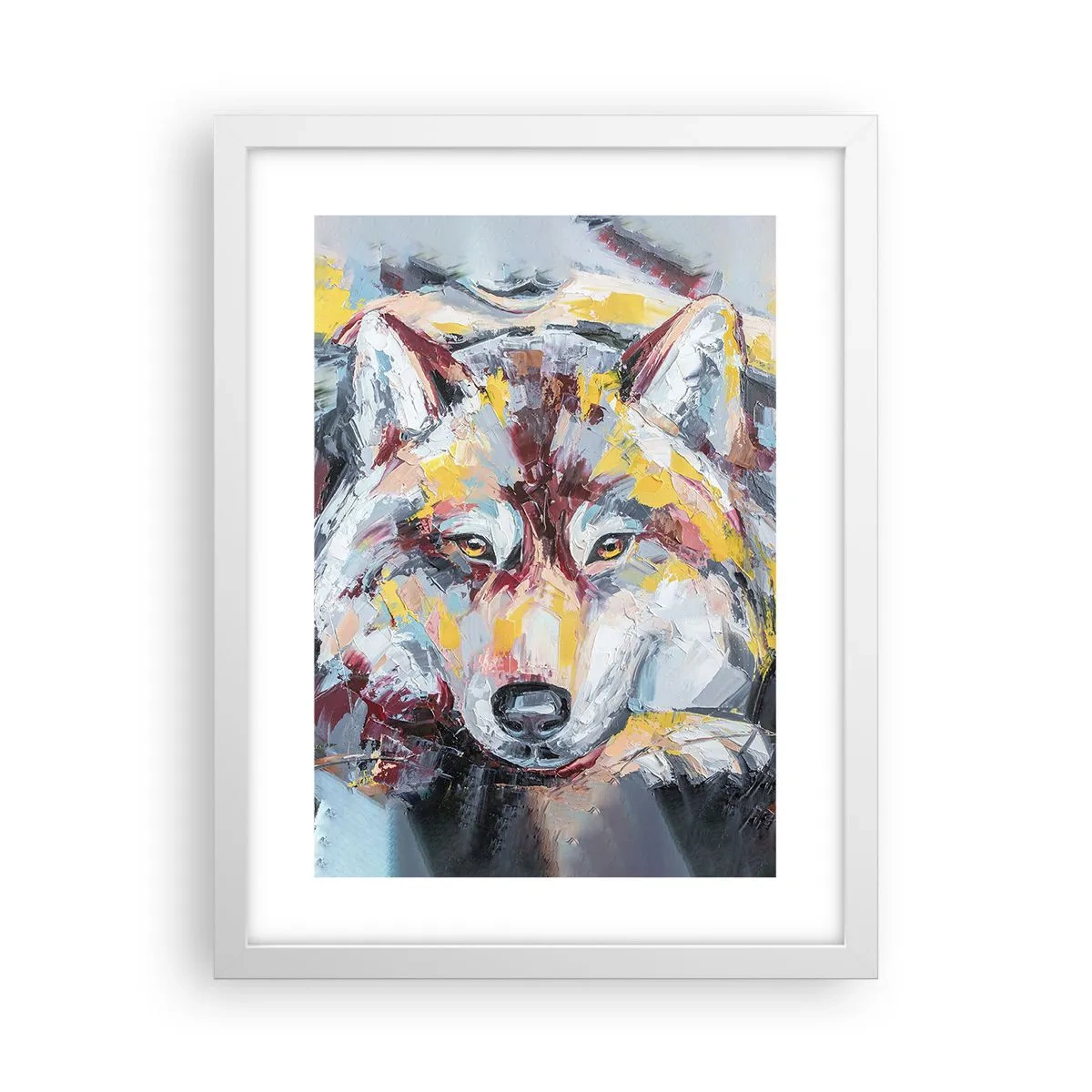 Poster in einem weißen Rahmen - Seelenfrieden unter den Lieben - 30x40 cm